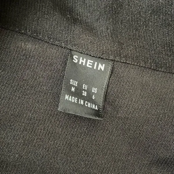 SHEIN Tartan Panel Corduroy Crop Shacket Size Medium‎ - Image 8