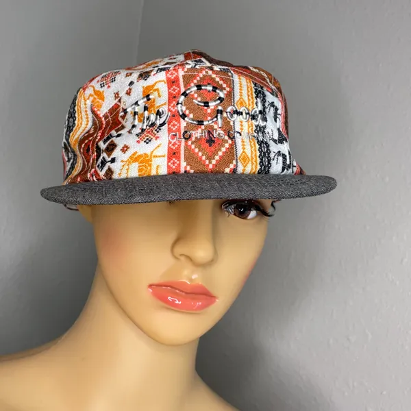 Only See The Good Clothing Company Colorful Native Western Pattern Flat Bill Hat - Image 2