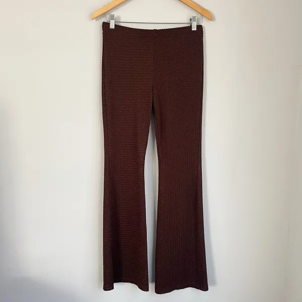 H&M Brown Pattern Knit Beach Swim Cover Up Set Size Small - Image 4