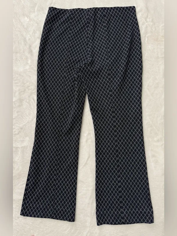 Maeve from Anthropologie The Margot Kick-Flare Cropped Pants: Argyle Edition - Image 4