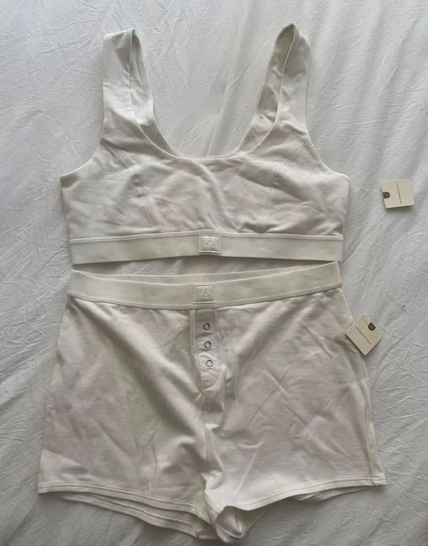 Anthropologie NWT Cotton Bra And Boy shorts Set - Image 2