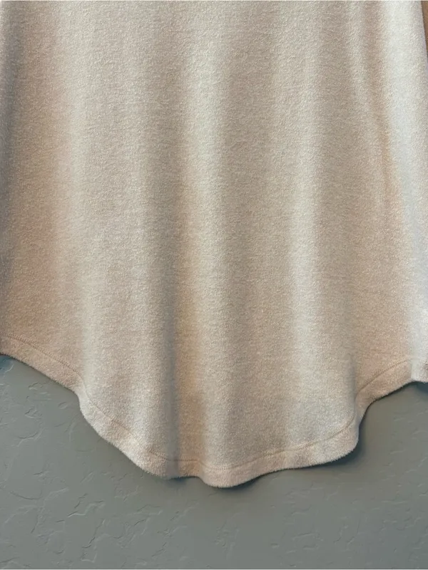 Quince beige cream colored lightweight high low long sleeve sweater small - Image 12