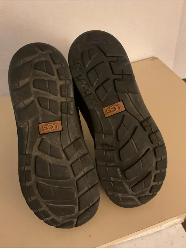 UGG Women's Brown Leather & Suede Butte Lace-Up Insulated Boots US 8 - Image 5