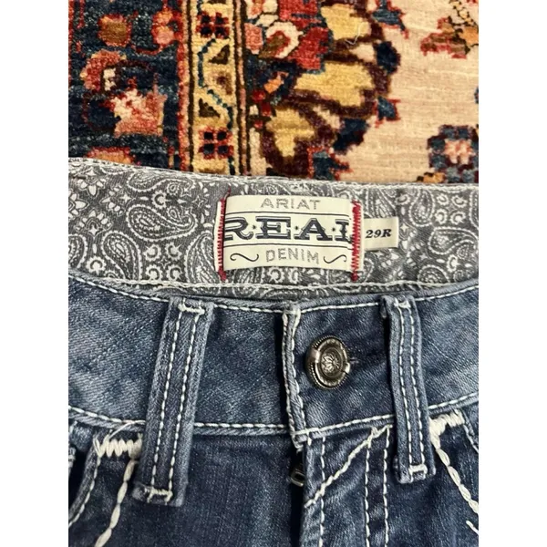 Ariat Real Denim Women's Mid Rise Boot Cut Blue Jeans Size 29 Regular - Image 5