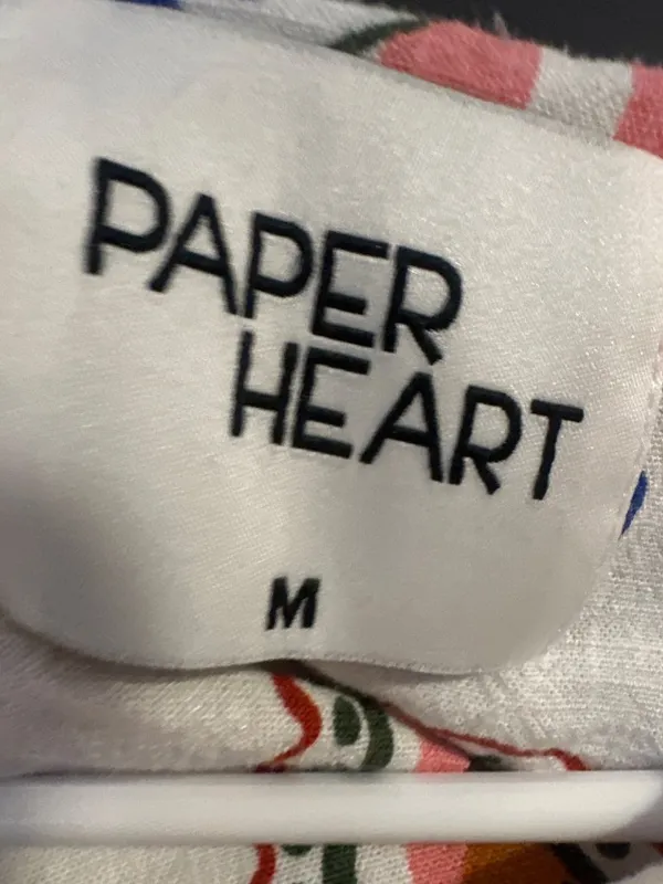 Paper Heart M Linen Blend Tunic Top Aperol Spritz Capri Coastal Resort - Image 5