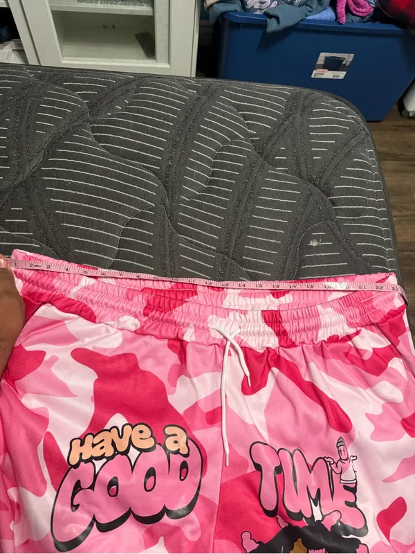 Nfinity Men’s SHEIN plus size Pink Camo Graphic pants size 6XL - Image 6