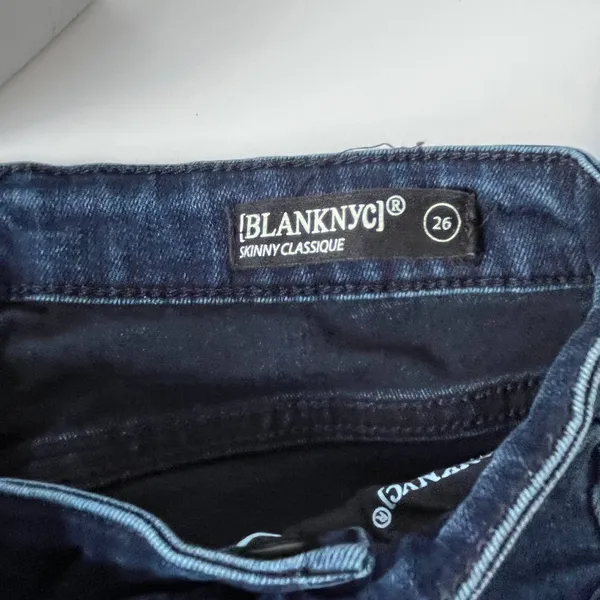 BlankNYC Skinny Lace UP Fly Womens Jeans Size 26 Tie Closure Y2K Grunge - Image 7