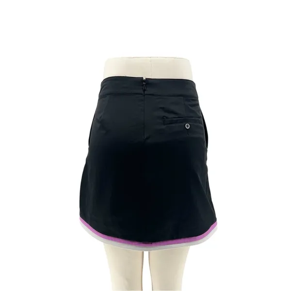 Lady Hagen Tulip Hem Golf Tennis Skort Purple White Stripe Athletic Mini Size 2 - Image 4