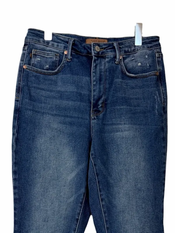Judy Blue Slim Fit Women’s Jeans Size 30 Stretch Distressed Medium Wash Denim - Image 5