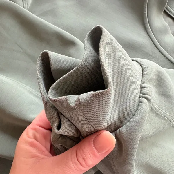Lululemon Perfectly Oversized Crop Crewneck Women Size 10 Sage Green‎ Pullover - Image 5