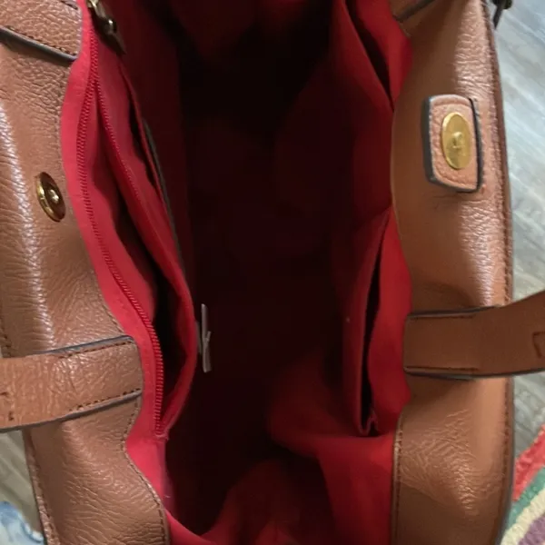 J. Crew all day roasted chestnut leather tote - Image 7