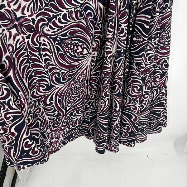Moon Orchid Boho Maxi Skirt Sz L Cottagecore Festival Abstract Artsy Coastal - Image 3