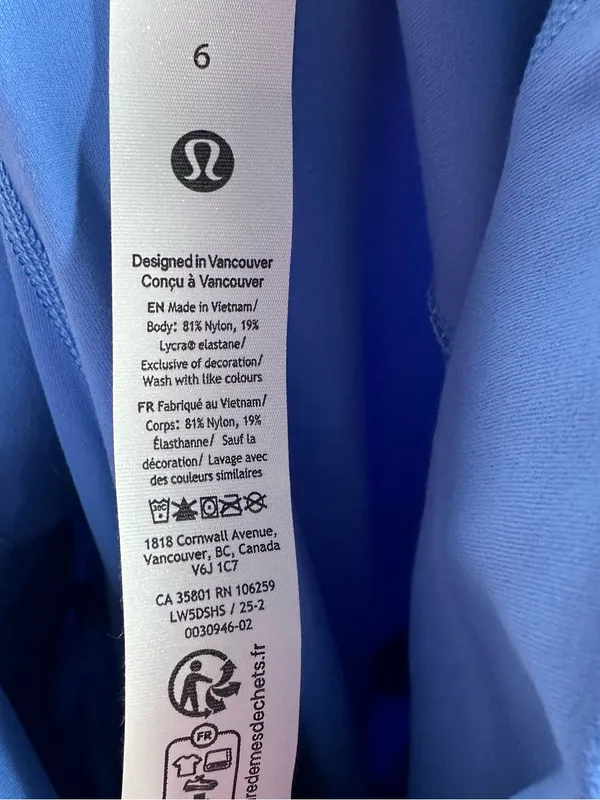 Lululemon Align High‎ Rise Pant Pockets 25” Size 6 Blue Nulu Leggings - Image 10