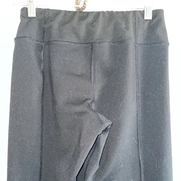 The North Face knit pants pull on XS mid rise black logo wide leg womens stretch - Image 6