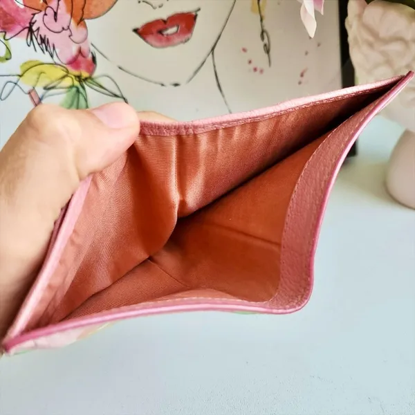 Limited Edition Floral Compact Leather Wallet - Image 7