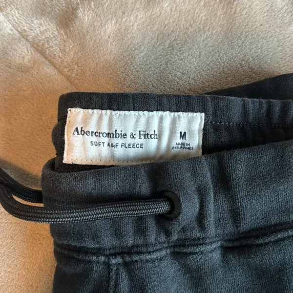 Abercrombie and Fitch black joggers - Image 2