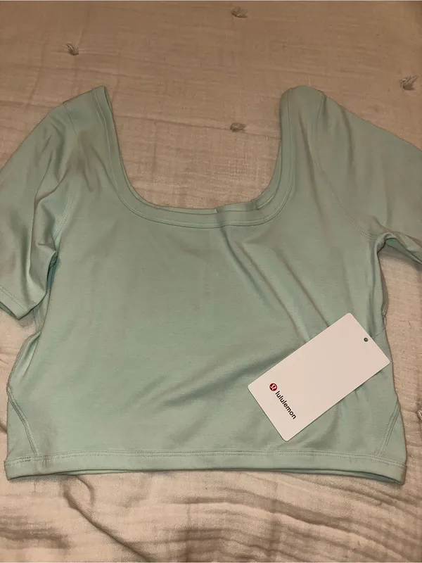 NWT NEW Lululemon Ribbed Held Tight Cropped T-Shirt size 12 - Image 2