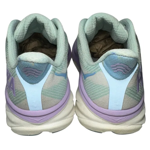 Hoka One One Women’s 8.5 B Seafoam Green Purple Clifton 9 Running Shoes Sneakers - Image 6