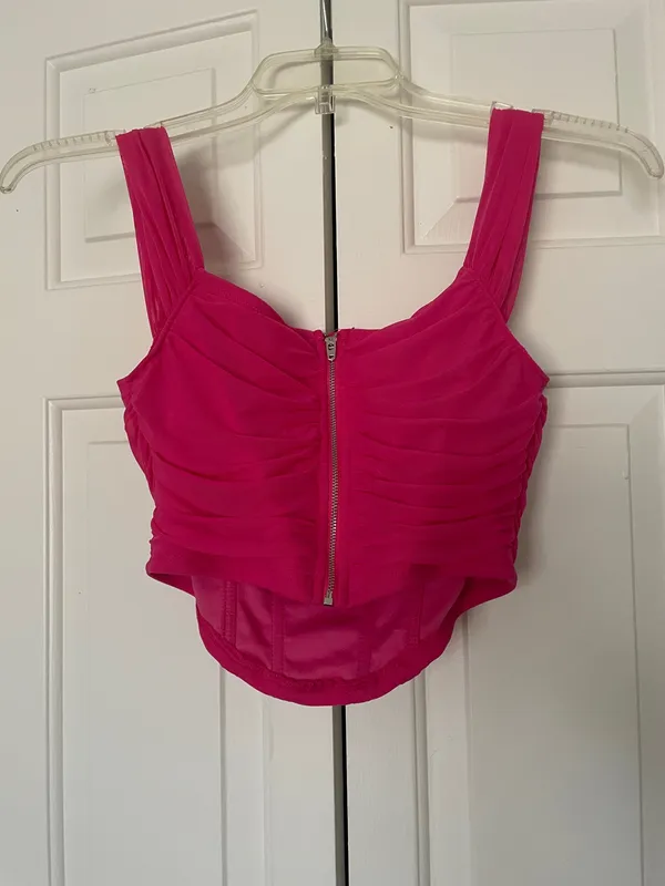 Hot Pink Corset Top - Image 2