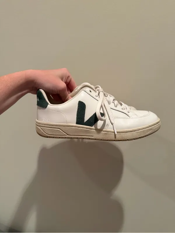 Veja V-10 Leather Sneakers - Image 5
