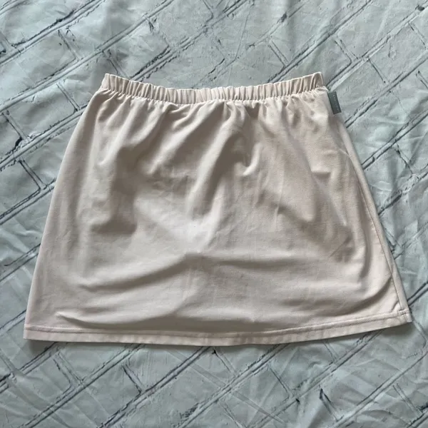 Nike Dri-FIT Peach Beige Tennis Mini Skirt Women’s Small Elastic Waist Athletic - Image 8