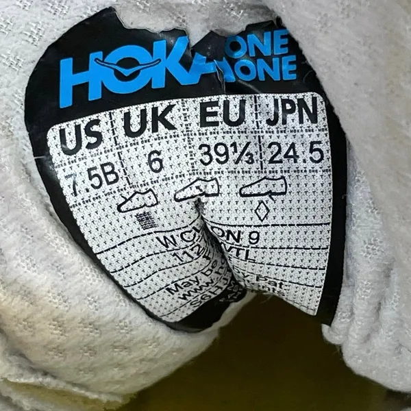 Hoka One One Clifton 9 Women's White Cosmic Gray Athletic Running Shoes 7.5B - Image 5