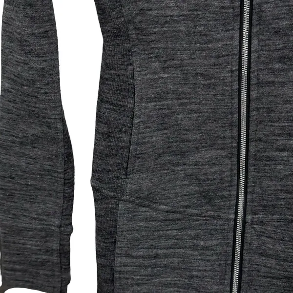 Lululemon Jacket Women Size 2 Gray‎ Heather Radiant Full Zip Mock Neck EUC - Image 3