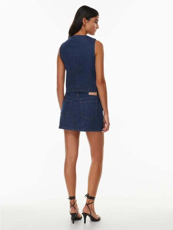 Denim Forum The '90s Boyfriend Denim Vest - Image 5