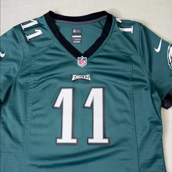 Nike NFL Philadelphia Eagles Carson Wentz #11 On Field Jersey – Women’s L - Image 5