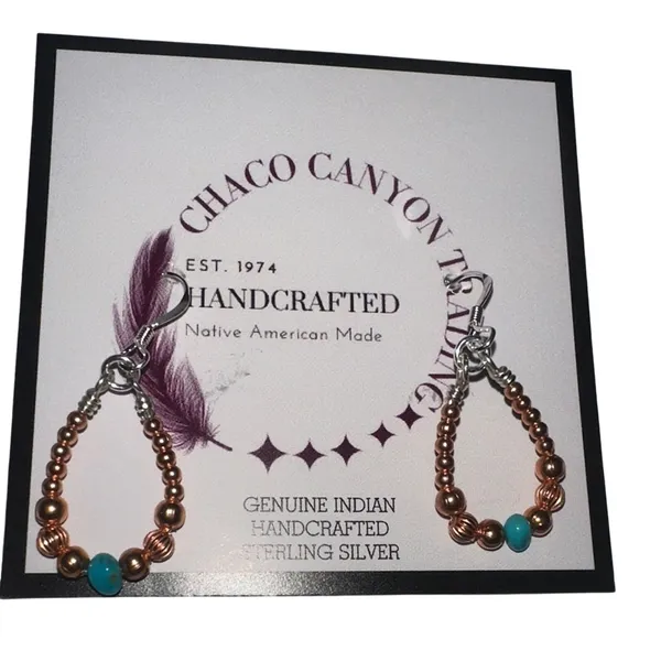 Chaco Canyon Trading Copper with Turquoise Blue - Image 2
