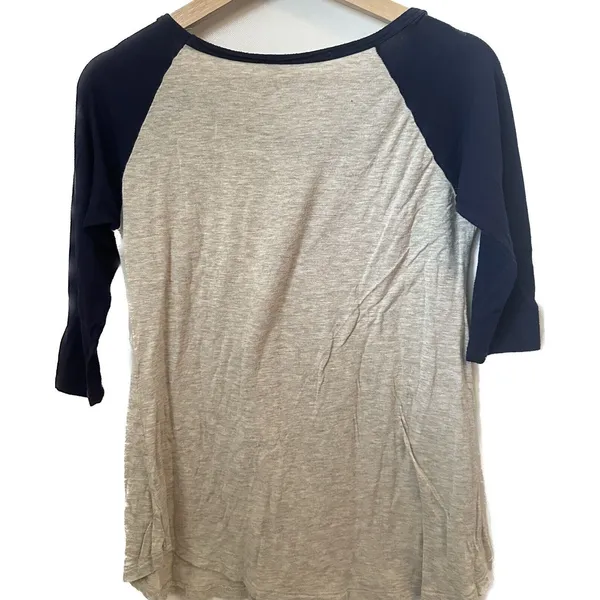 Lovely Souls T Shirt Womens Small Blue Raglan Baseball Jeep Dirtroad Darlin - Image 2