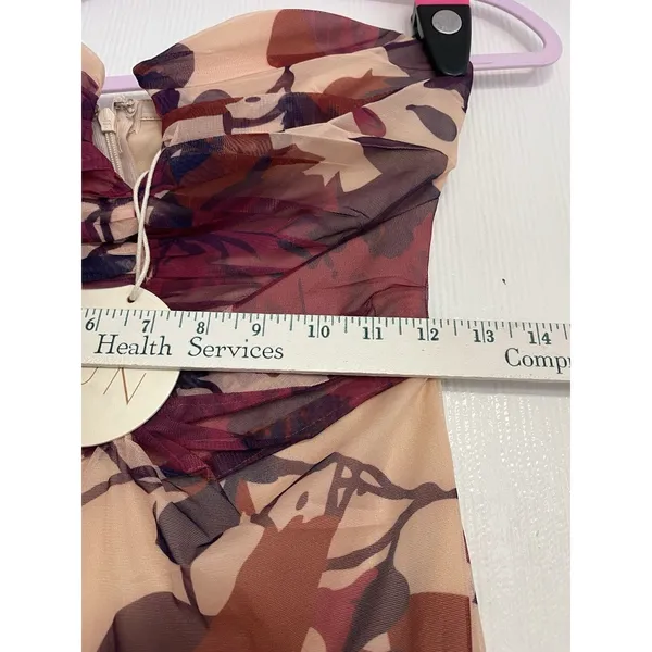 CHELSEA AVENUE TALLULAN MIDI DRESS -color PLUM Size S - Image 5