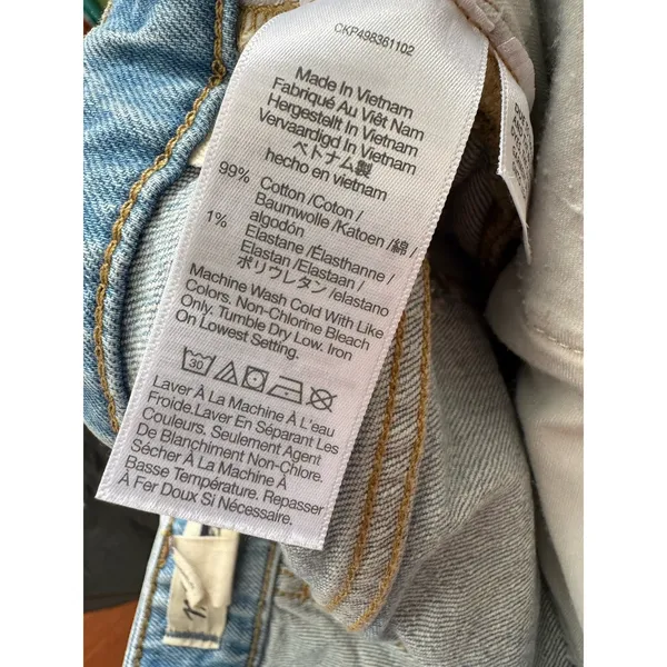 Madewell The Curvy Perfect Jean Shorts Foster Wash Women’s Size 31 Raw Hem - Image 10