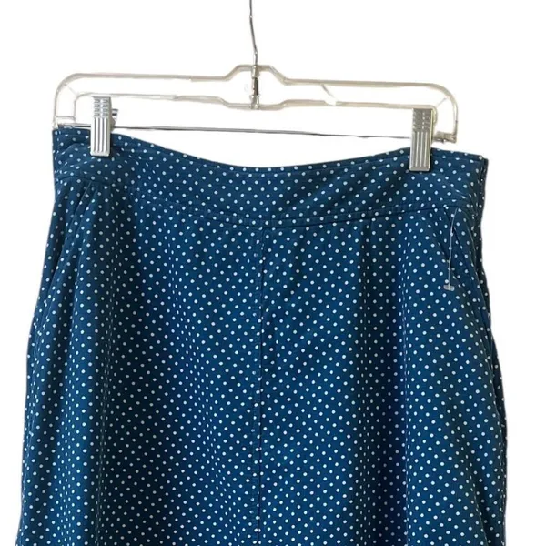 Anthropologie skirt by vanessavirginia blue with light blue polka dots sz 10 - Image 2