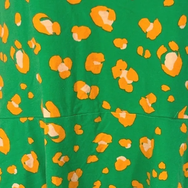 Tabitha Brown for Target Green Leopard Print Scoop‎ Neck Midi Dress Pockets Sz M - Image 5