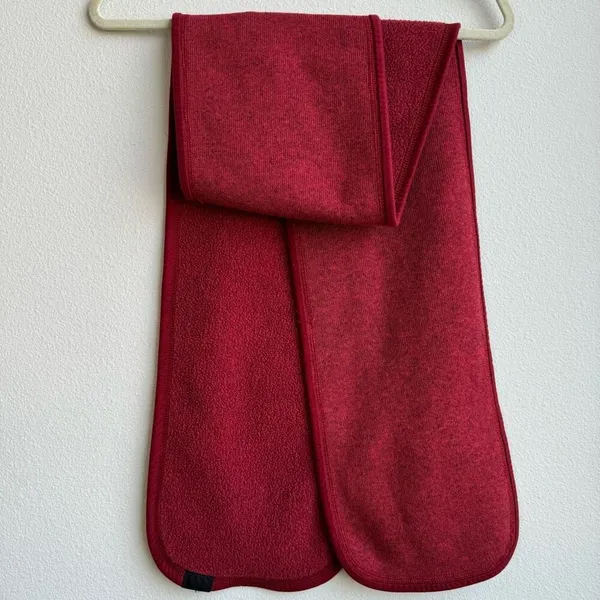 Patagonia Better Sweater Responsible Sustainable Polyester Scarf Unisex Red - Image 4
