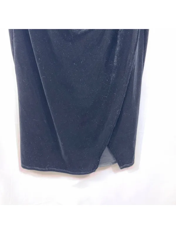 Premier Amour Black Velvet Cowl Neck Dress Size 6 NWT - Image 5