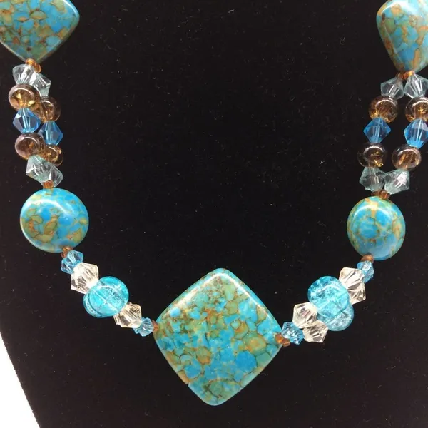 Radiant Hope Necklace/Earrings Chinese Turquoise - Image 2