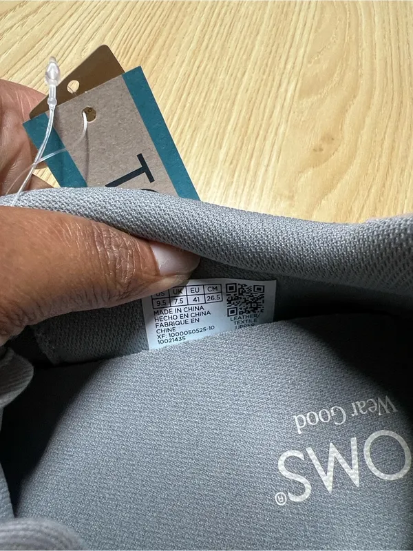 TOMS TRVL LITE Retro Water Repellent Grey Sneakers Women’s 9.5 NWT - Image 13