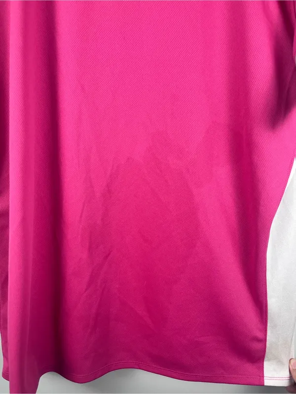 Dallas Cowboys Women's Pink silver Star Jersey lace up Top size 2XL FLAW - Image 6