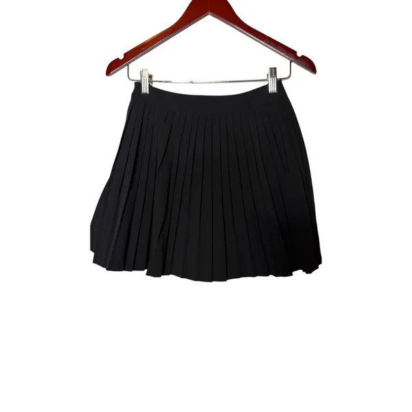 Malbon black Kate pleated A-line silhouette and built-in shorts sz 2 - Image 8