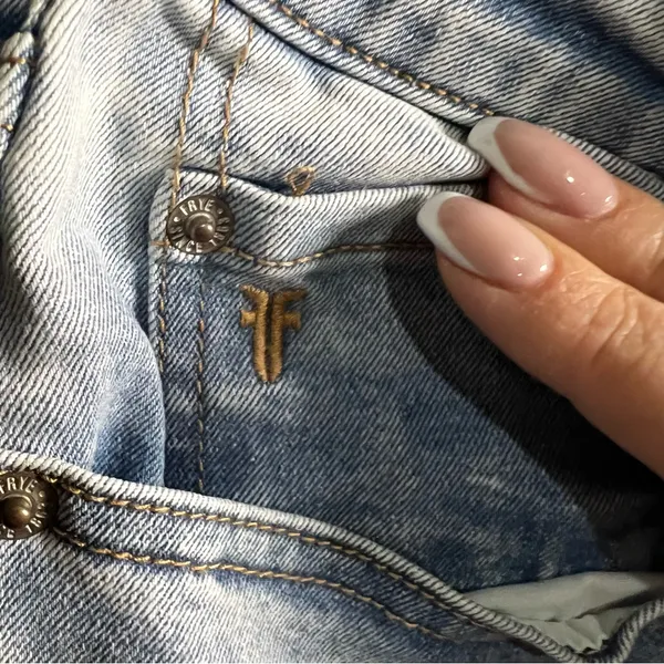 Frye Stevie High Rise Light Wash Straight‎ Denim Jeans - Image 9