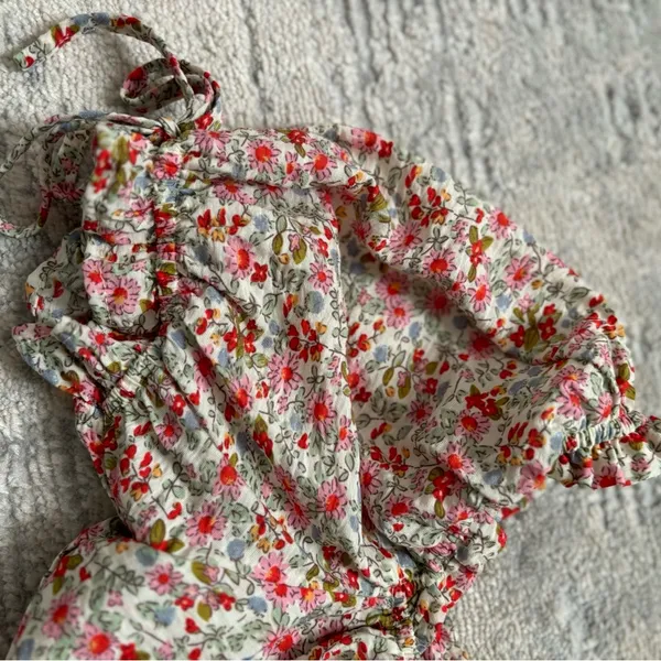 Suite Floral Ruffled Crop Top Size XS - Image 12