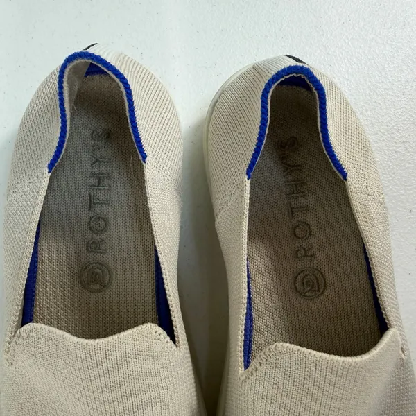 Rothy's 7.5 Sneakers The‎ Original Slip-On Sustainable Knit Washable Sand Beige - Image 8