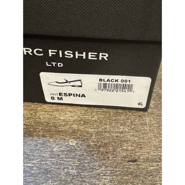 Marc Fisher Women's Espina Mary Jane Ballet Flat Leather Black Size US 8! - Image 9