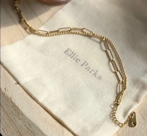 18K Gold layered paperclip bracelet - Image 4