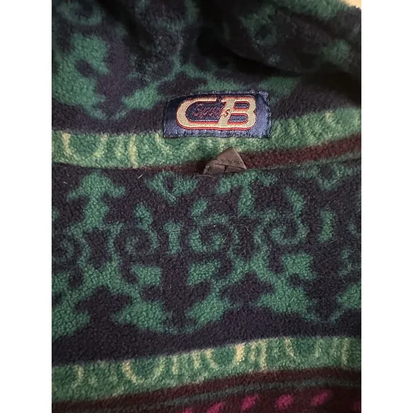 Vintage CB Sports Arcadia Fleece Jacket Women's Large Geometric Large - Image 3