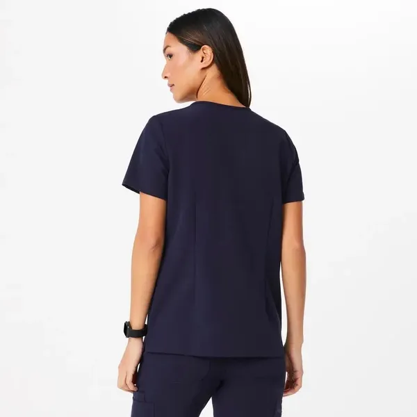 Figs Casma Three-Pocket Scrub Top Navy Blue Size Medium - Image 2