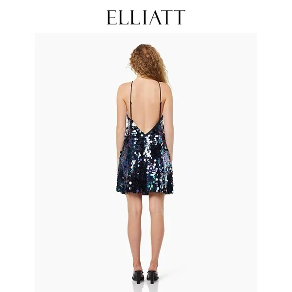 Elliatt Margaret Iridescent Paillette Embellishments Mini Dress Size Small NWT - Image 5