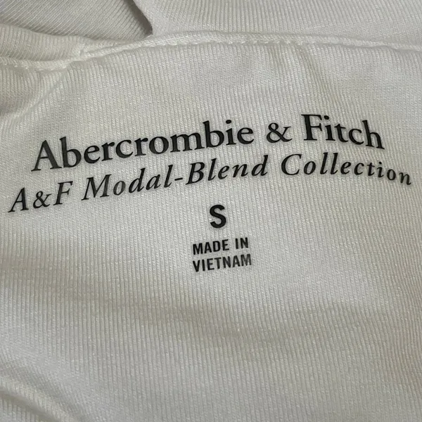 Abercrombie &. Fitch Women White Off The Shoulder Cross V Neck Blouse Top Size S - Image 4